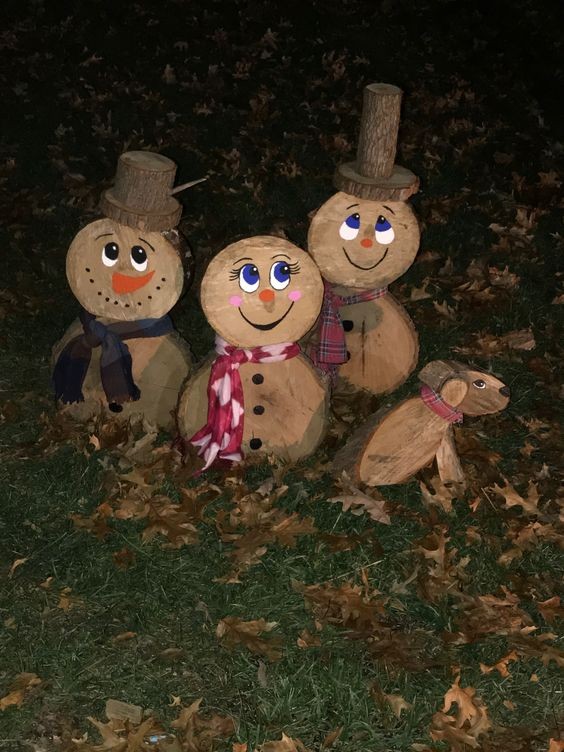 27 décorations de Noël avec des disques de bois 21 27 décorations de Noël avec des disques de bois 21