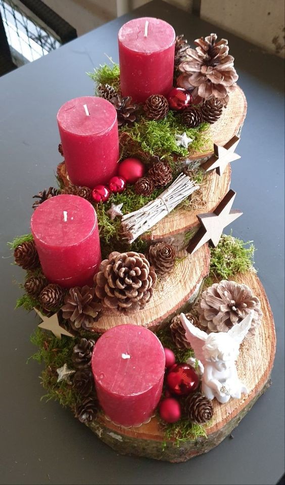 17 Décorations de Noël avec des pommes de pins 6 17 Décorations de Noël avec des pommes de pins 6