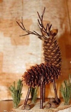 17 Décorations de Noël avec des pommes de pins 13 17 Décorations de Noël avec des pommes de pins 13
