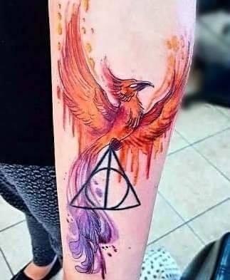 Tatouage Tatoo-r - Petite baguette de sureau by Van-S hommage à Harry Potter