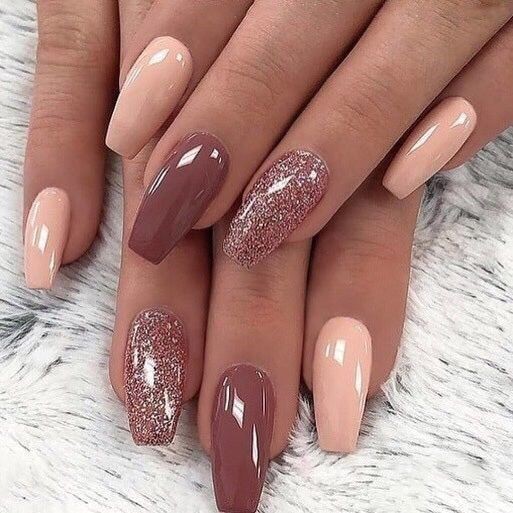 36 nails art d'ongles nudes pour mélanger votre manucure de base 4