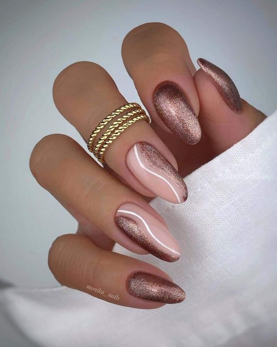 36 nails art d'ongles nudes pour mélanger votre manucure de base 12