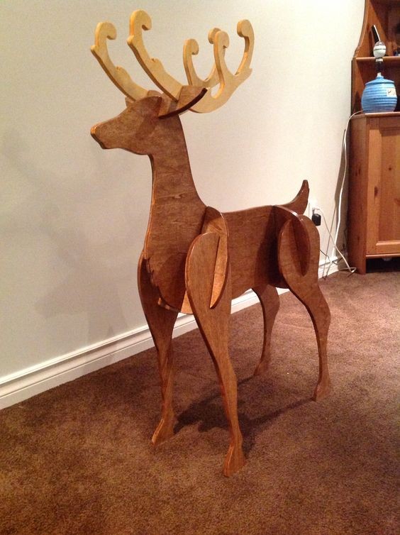 44 Décorations de Noël à fabriquer avec du bois 13