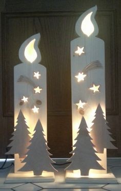 44 Décorations de Noël à fabriquer avec du bois 21