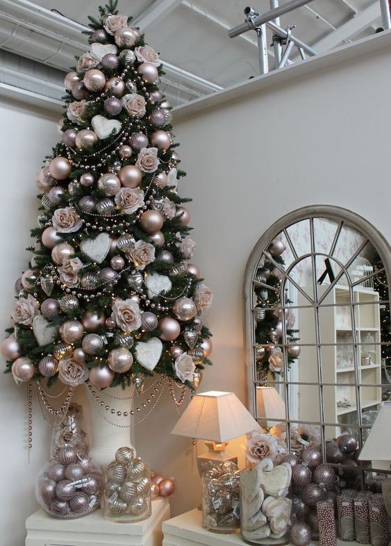 38 top idées de sapins de Noël artificiels décorés 2