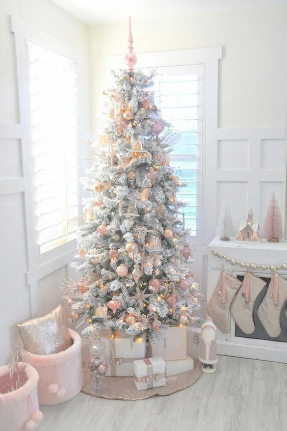 38 top idées de sapins de Noël artificiels décorés 9