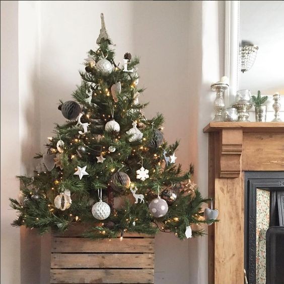 38 top idées de sapins de Noël artificiels décorés 17