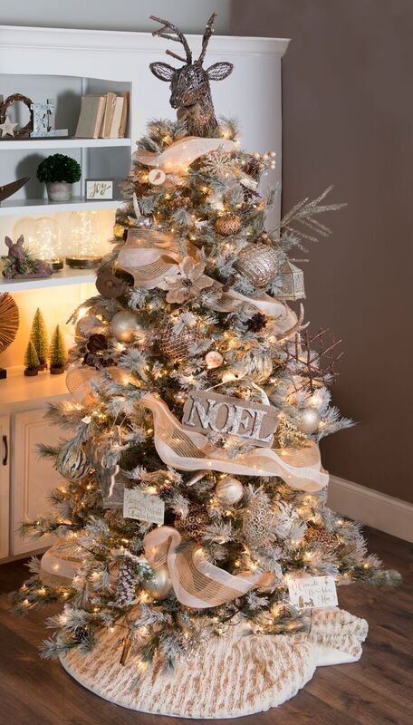 38 top idées de sapins de Noël artificiels décorés 38