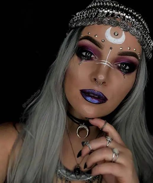 29 idées de maquillages de sorcière pour halloween 7