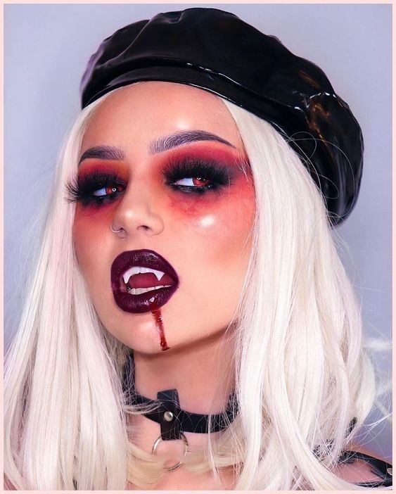 28 idées de maquillages vampire pour halloween 11