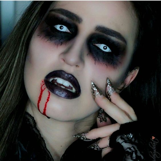 28 idées de maquillages vampire pour halloween 23