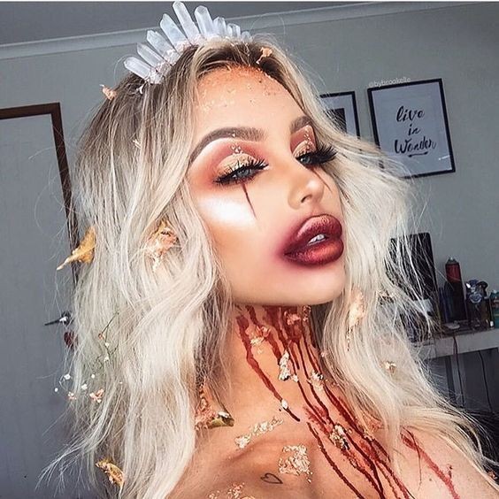 28 idées de maquillages vampire pour halloween 26