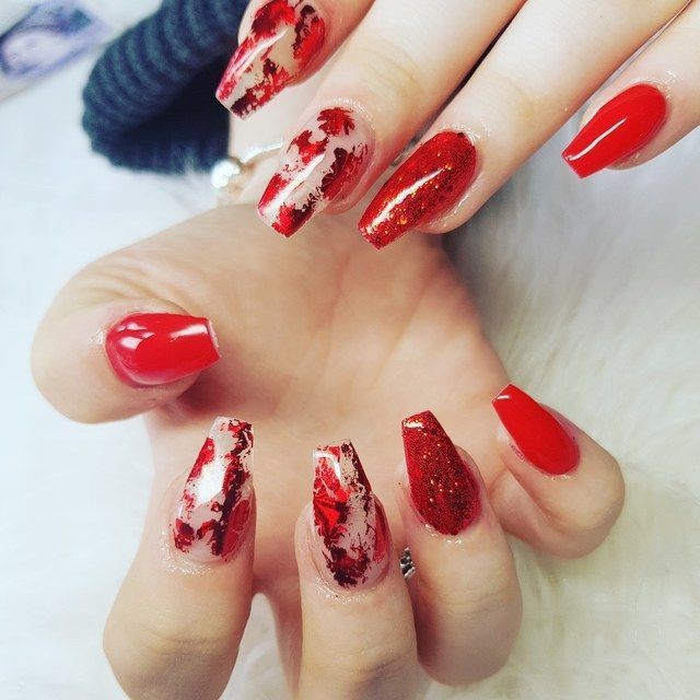 44 top idées d'ongles rouges canons à porter 3