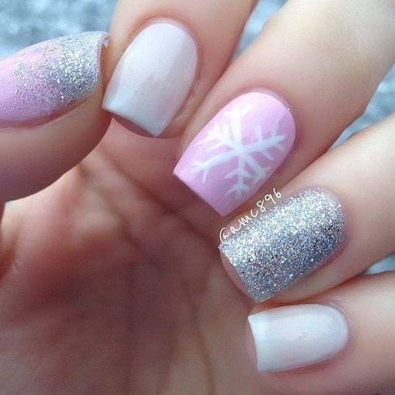 44 top idées de Nail art de Noël 1 44 top idées de Nail art de Noël 1