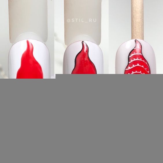 44 top idées de Nail art de Noël 4