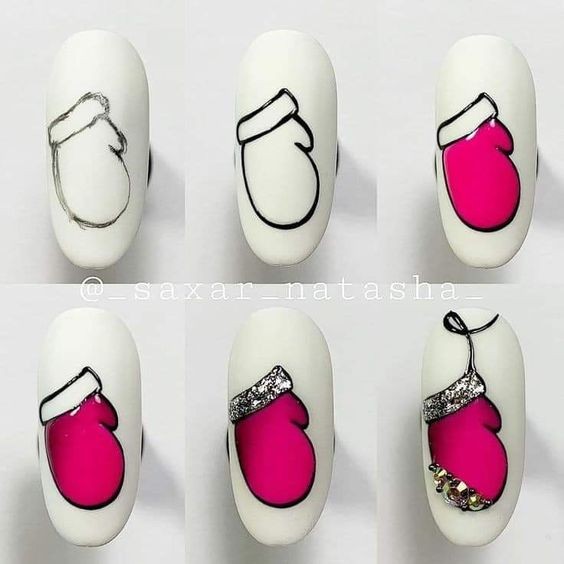 44 top idées de Nail art de Noël 8