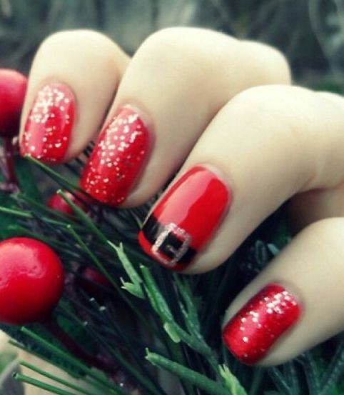 44 top idées de Nail art de Noël 15