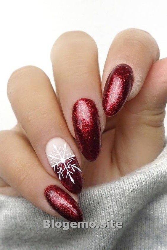 44 top idées de Nail art de Noël 19