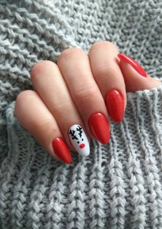 44 top idées de Nail art de Noël 28