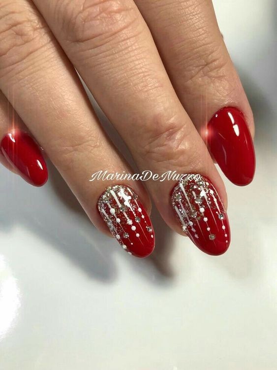 44 top idées de Nail art de Noël 30