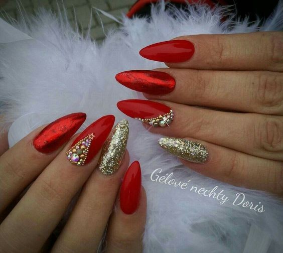 44 top idées de Nail art de Noël 33