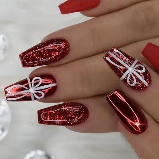 44 top idées de Nail art de Noël 34