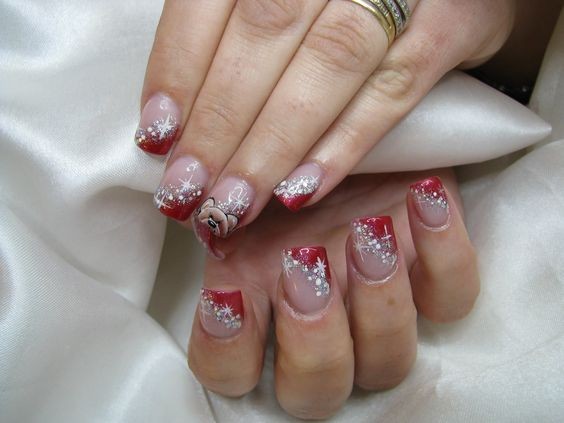 44 top idées de Nail art de Noël 43