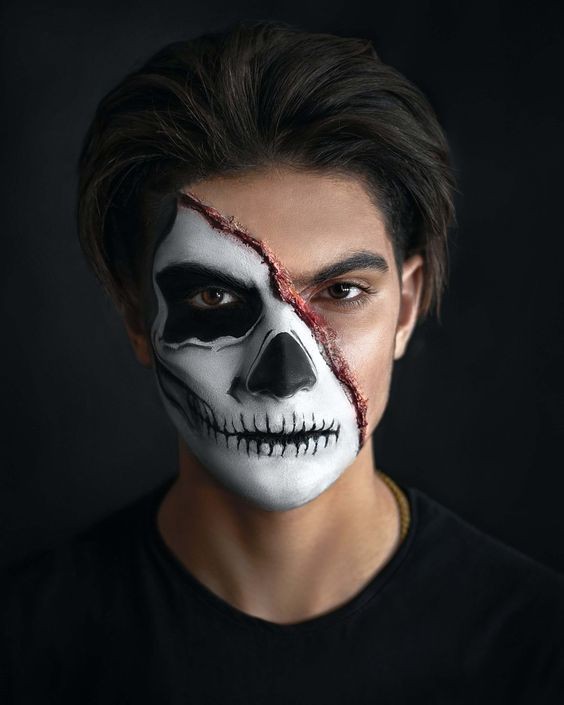 29 top idées de maquillages d'Halloween pour homme 19