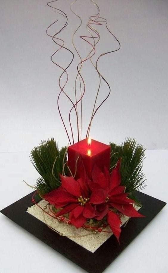 36 jolis centres de tables de Noël pour vous inspirer 34