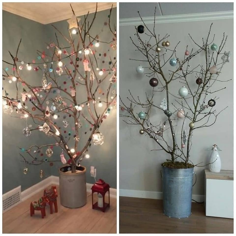 9 idées pour décorer avec des branches sèches pour Noël 1