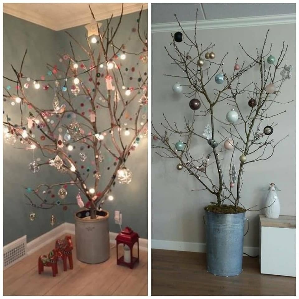 9 idées pour décorer avec des branches sèches pour Noël 1 9 idées pour décorer avec des branches sèches pour Noël 1