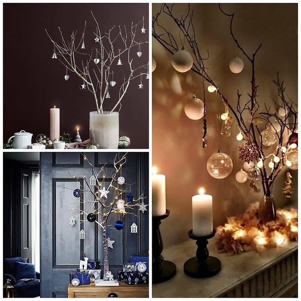 9 idées pour décorer avec des branches sèches pour Noël 6