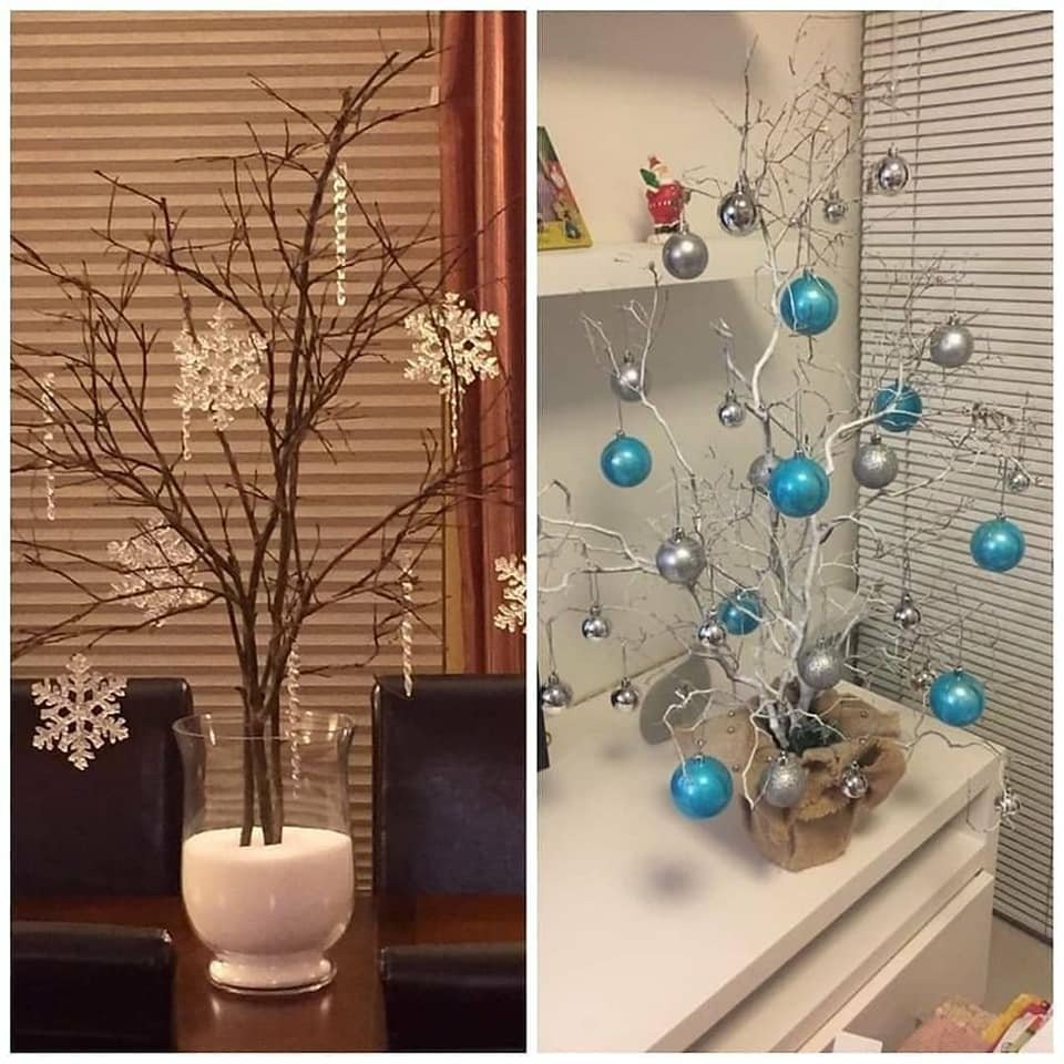 9 idées pour décorer avec des branches sèches pour Noël 7