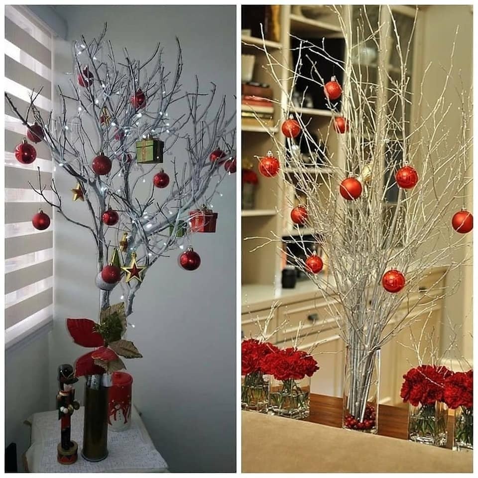 9 idées pour décorer avec des branches sèches pour Noël 8