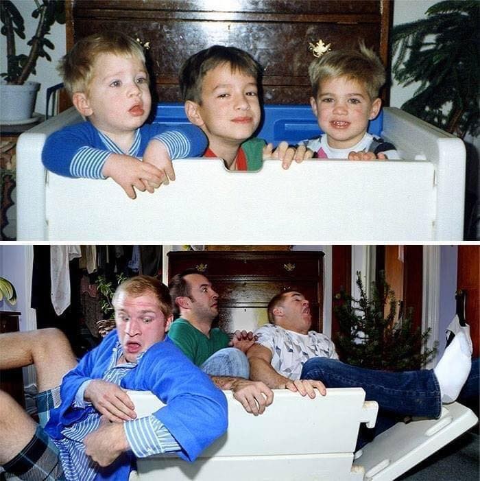12 idées hilarantes de photos d'enfance à recréer entre frères et sœurs 10 12 idées hilarantes de photos d'enfance à recréer entre frères et sœurs 10