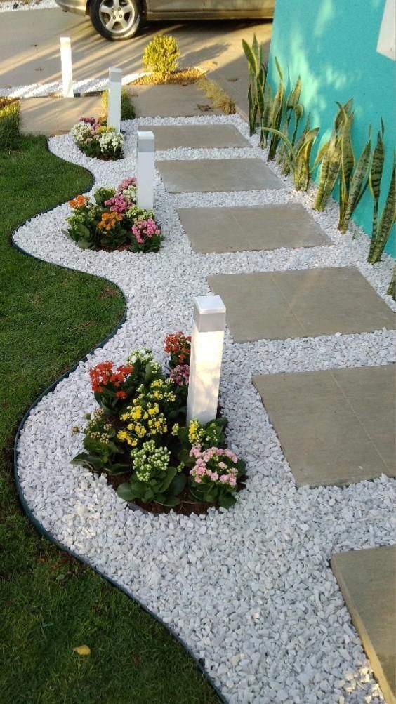 14 idées de décors de jardin en pierres et graviers 4