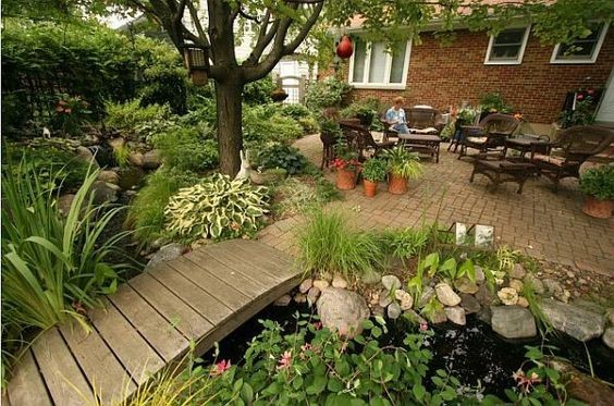 24 Ponts de jardin en bois à faire soi-même ! 12