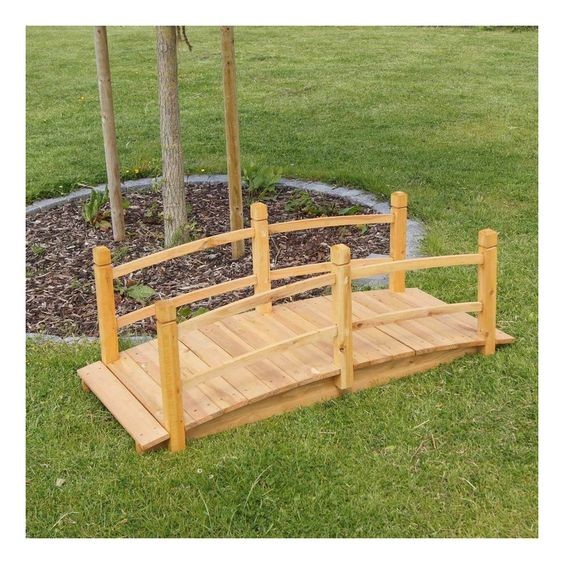 24 Ponts de jardin en bois à faire soi-même ! 14