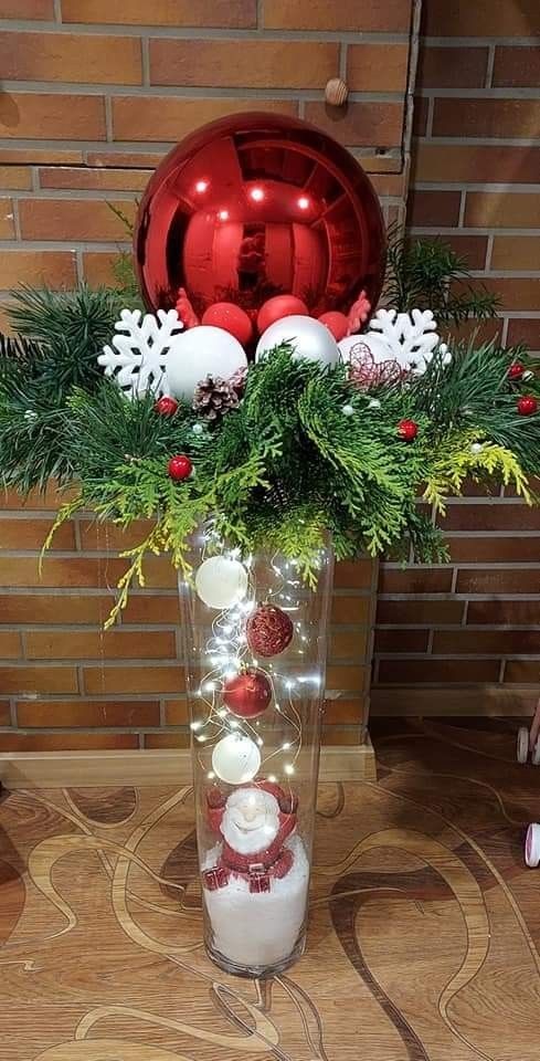 19 Décorations de Noël à faire soi-même avec un vase en verre 8 19 Décorations de Noël à faire soi-même avec un vase en verre 8