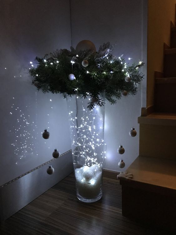 19 Décorations de Noël à faire soi-même avec un vase en verre 16 19 Décorations de Noël à faire soi-même avec un vase en verre 16
