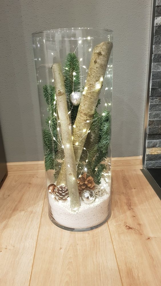 19 Décorations de Noël à faire soi-même avec un vase en verre 18 19 Décorations de Noël à faire soi-même avec un vase en verre 18