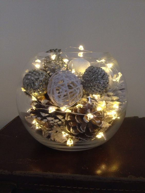 21 Centres de Tables de Noël à Faire Avec Un Bocal en Verre 9 21 Centres de Tables de Noël à Faire Avec Un Bocal en Verre 9
