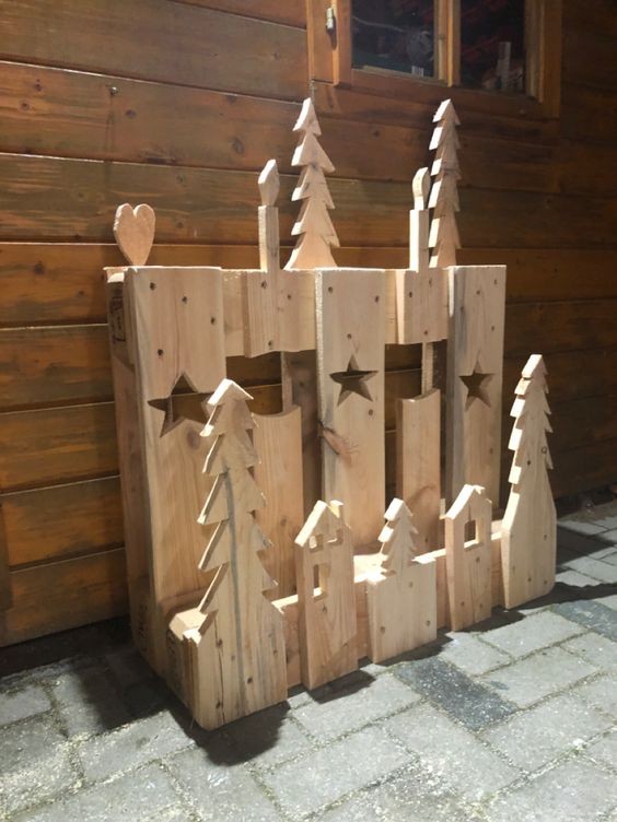 60 Déco de Noël en bois à fabriquer à partir d'une palette 13