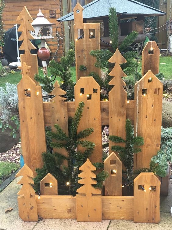 60 Déco de Noël en bois à fabriquer à partir d'une palette 31 60 Déco de Noël en bois à fabriquer à partir d'une palette 31