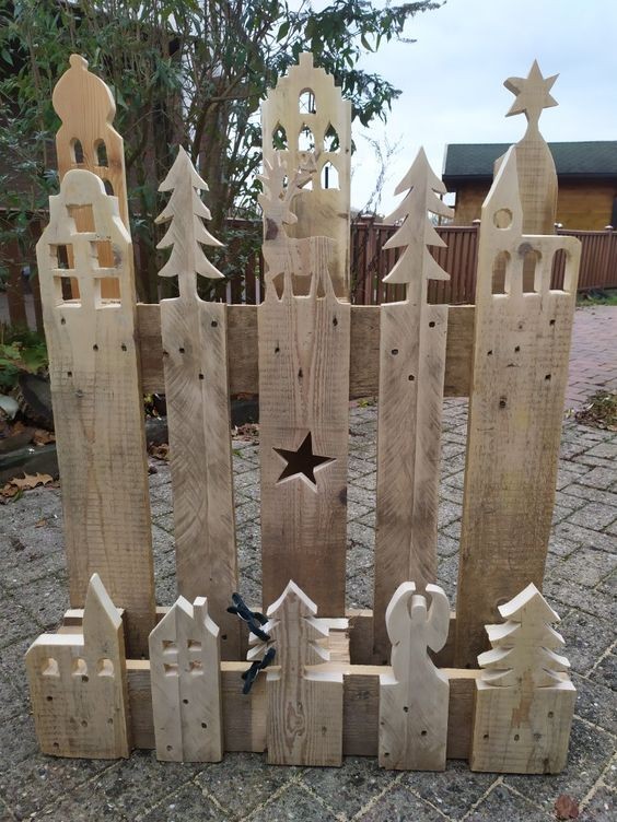 60 Déco de Noël en bois à fabriquer à partir d'une palette 37 60 Déco de Noël en bois à fabriquer à partir d'une palette 37