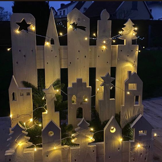 60 Déco de Noël en bois à fabriquer à partir d'une palette 40 60 Déco de Noël en bois à fabriquer à partir d'une palette 40