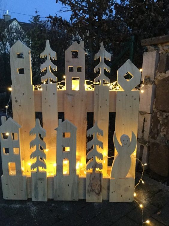 60 Déco de Noël en bois à fabriquer à partir d'une palette 44 60 Déco de Noël en bois à fabriquer à partir d'une palette 44