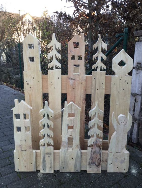 60 Déco de Noël en bois à fabriquer à partir d'une palette 45