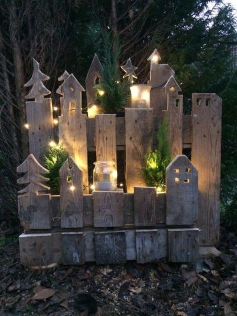 60 Déco de Noël en bois à fabriquer à partir d'une palette 53 60 Déco de Noël en bois à fabriquer à partir d'une palette 53