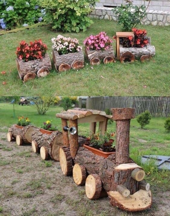 12 décors de jardin magnifiques à faire avec du bois 5 12 décors de jardin magnifiques à faire avec du bois 5